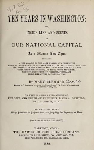 Cover for Ten years in Washington