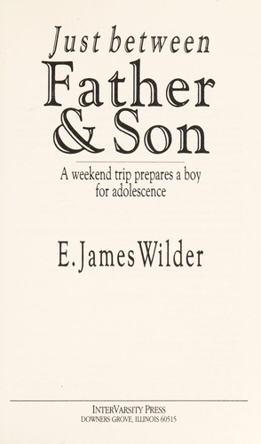 Cover for Just between father & son