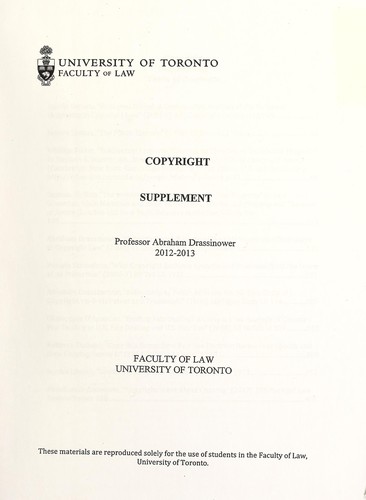 Cover for Copyright