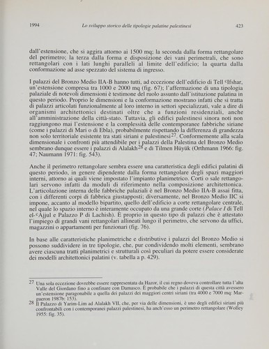 Cover for Ricerche sull'architettura palaziale della Palestina nelle età del Bronzo e del Ferro