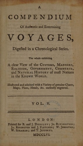 Cover for A compendium of authentic and entertaining voyages
