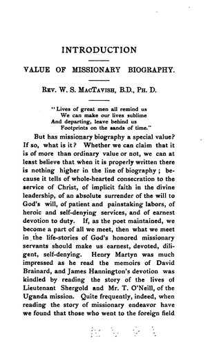 Cover for Missionary Pathfinders: Presbyterian Laborers at Home and Abroad / Edited by W.S. MacTavish