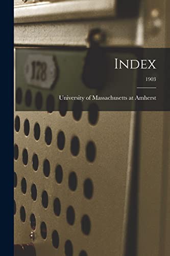 Cover for Index; 1903