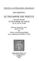 Cover for triumphe des vertuz.