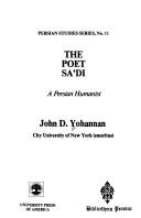 Cover for The poet Saʻdi