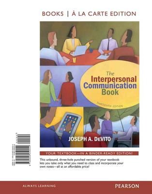 Cover for The Interpersonal Communication Book Books A La Carte Edition