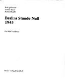Cover for Berlins Stunde Null, 1945