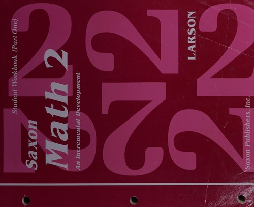 Cover for Saxon Math 2 Student Workbook Part One
