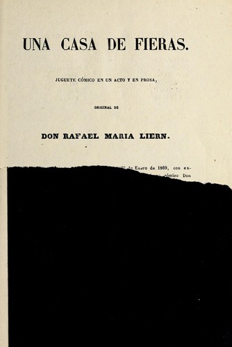 Cover for Una casa de fieras