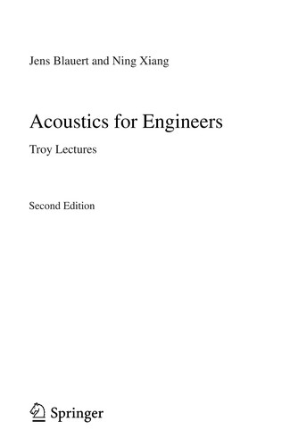 Cover for Acoustics for Engineers
