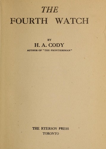Cover for The fourth watch