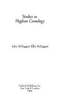 Cover for Studies in Hegelian cosmology