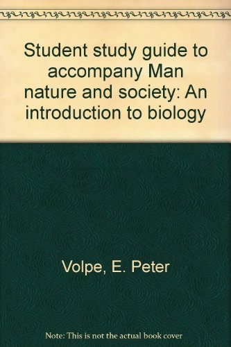 Cover for Student study guide to accompany Man nature and society