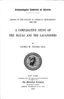 Cover for A comparative study of the Mayas and the Lacandones
