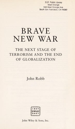Cover for Brave new war
