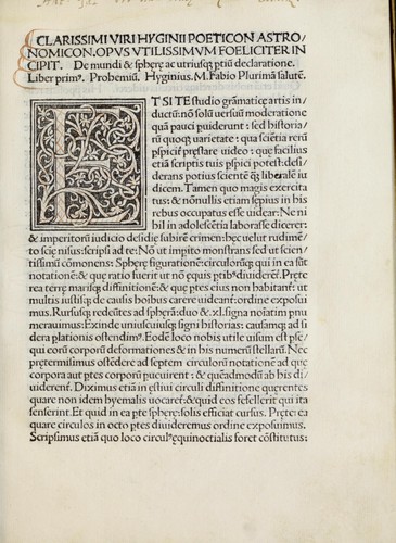 Cover for Clarissimi viri Hyginii Poeticon astronomicon