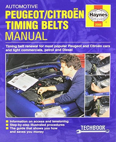 Cover for Automotive Peugeot/Citroen Timing Belts Manual (Haynes Techbooks)