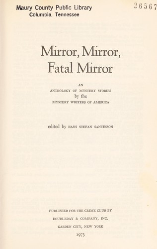 Cover for Mirror, mirror, fatal mirror