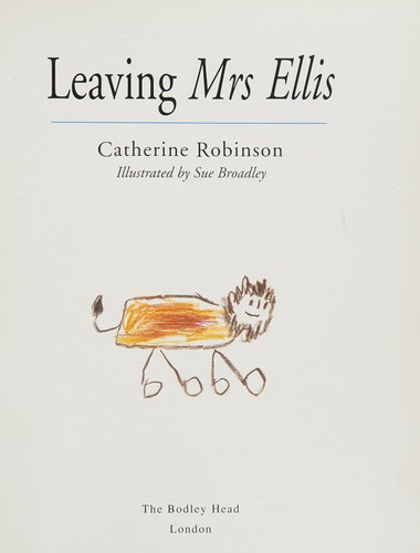 Cover for Leaving Mrs. Ellis
