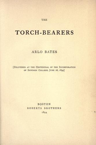 Cover for The torch-bearers
