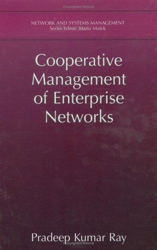 Cover for Cooperative Management of Enterprise Networks (Network and Systems Management)