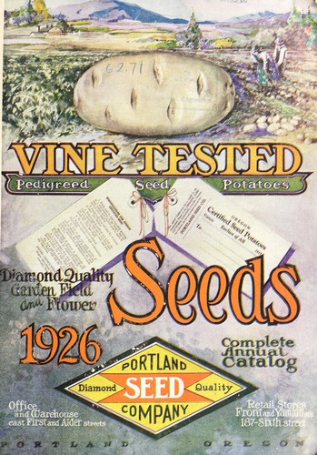 Cover for Portland Seed Company's Catalog and seed annual for 1926