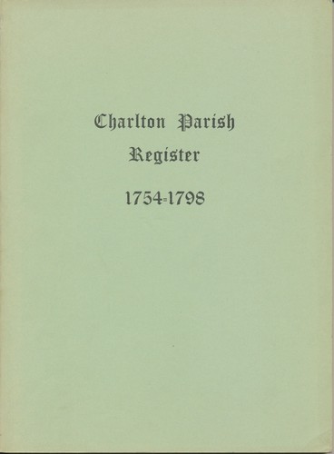 Cover for Charlton Parish Register, 1754-1798