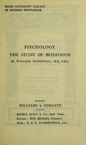 Cover for Psychology