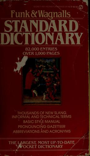 Cover for Funk & Wagnalls standard dictionary