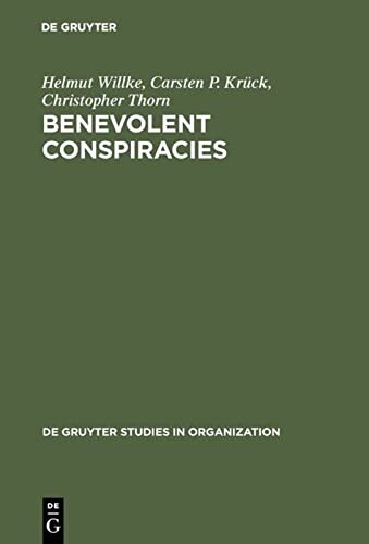 Cover for Benevolent conspiracies