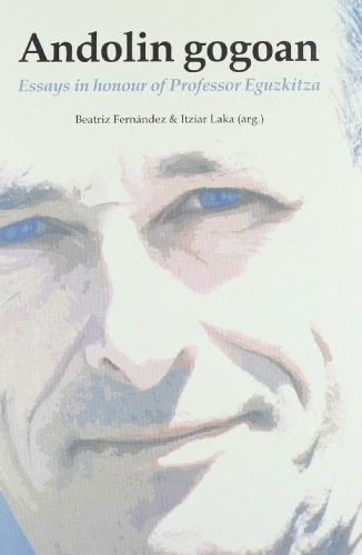 Cover for Andolin gogoan. Essays in honour of Professor Eguzkitza