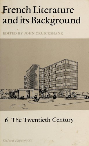 Cover for French literature and its background.