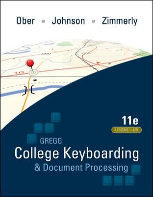 Cover for Gregg College Keyboarding Document Processing Kit 3 Lessons 1120 With Word 2010 Manual