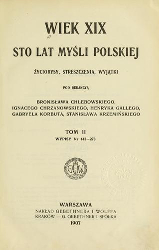 Cover for Wiek XIX
