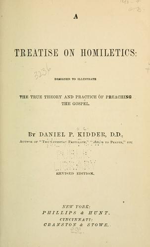 Cover for A treatise on homiletics