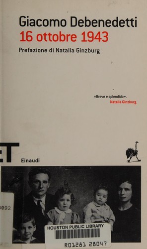 Cover for 16 ottobre 1943