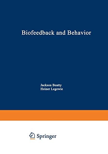Cover for Biofeedback and Behavior