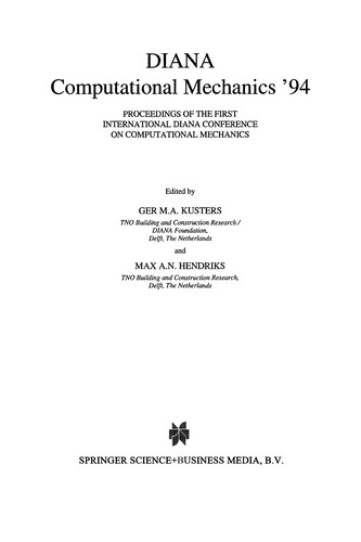 Cover for DIANA Computational Mechanics '94
