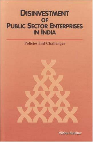 Cover for Disinvestment of Public Sector Enterprises