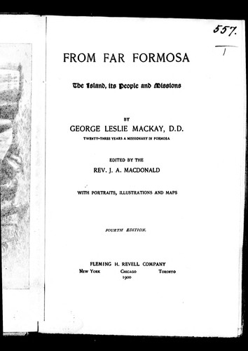 Cover for From far Formosa