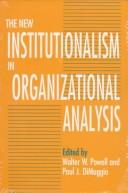 Cover for The New institutionalism in organizational analysis