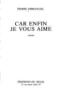 Cover for Car enfin je vous aime