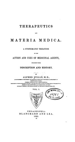 Cover for Therapeutics and materia medica v.2