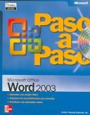 Cover for Paso a paso Microsoft Office Word 2003/Microsoft Office Word 2003 step by step
