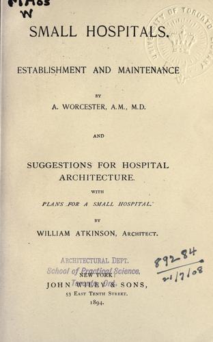 Cover for Small hospitals