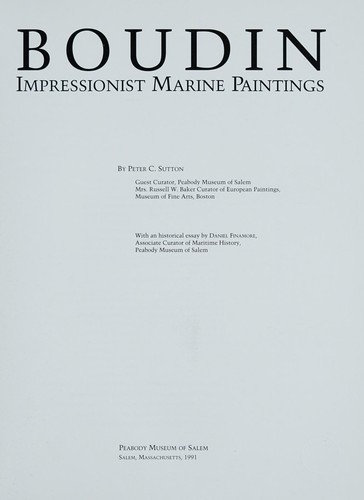 Cover for Boudin