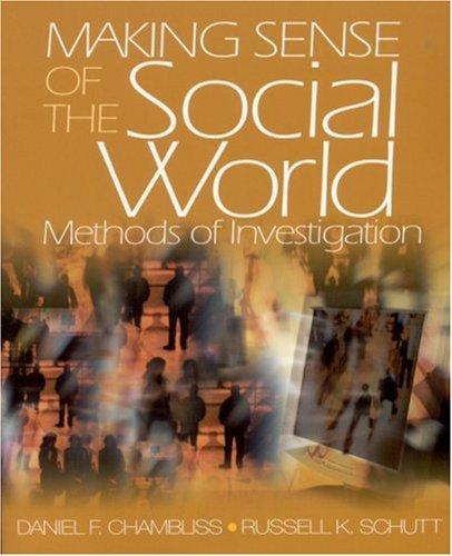 Cover for Making Sense of the Social World