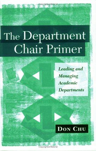 Cover for The department chair primer