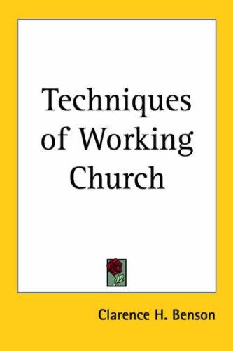 Cover for Techniques of Working Church