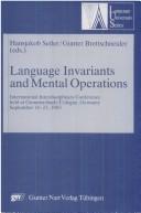 Cover for Language Invariants and Mental Operations (Language Universals Series; No. 5)